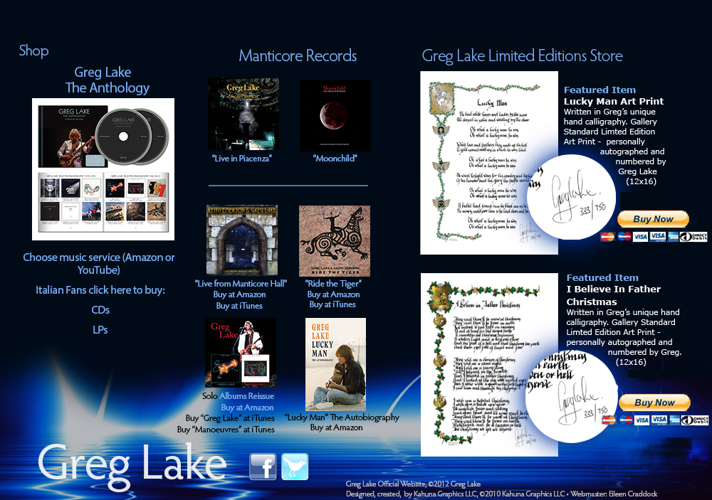 Greg Lake Home Page