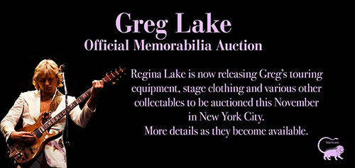 Greg Lake auction